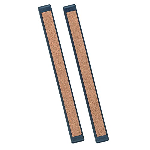 ACCO (Office) Quartet Connectible Bulletin Bars, 1 Inch x 1 Foot, Black Plastic Frame, 2 Bars per Pack (2440-2), Black/Brown