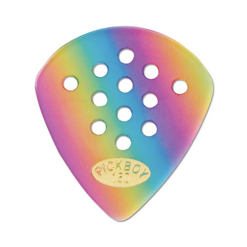 Osiamo Pickboy Pos-a-Grip, Jazz, Rainbow, Cellulose, 1.50mm, 10 picks