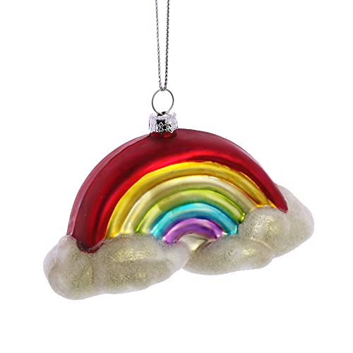 HomArt 3949-0 Rainbow Ornament, 4-inch Length, Glass
