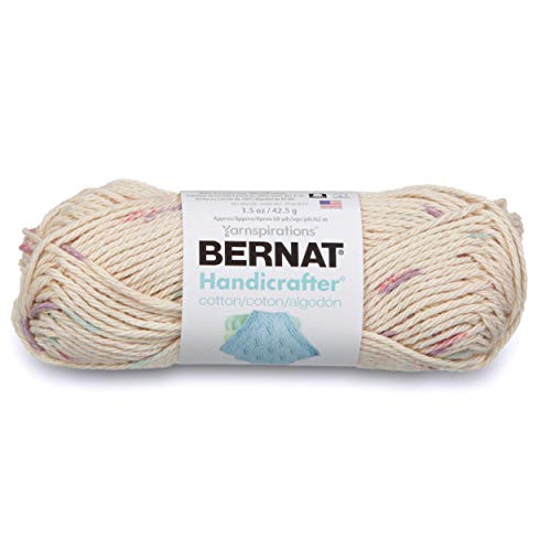Spinrite Yarns (CA) Bernat Handicrafter Cotton Ombre Yarn, 1.5 oz, Gauge 4 Medium, 100% Cotton, Potpourri Ombre