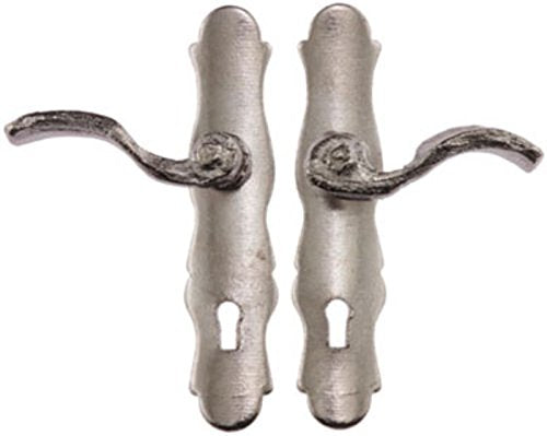 Aztec Imports Dollhouse Miniature French Satin Nickel Lever Style Door Handles or Knobs