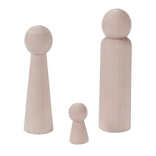 Fun Express DIY Nativity Peg Dolls - 6 Sets of 3 Pieces - Sunday School and Religious Crafts for Kids and Fun Home Activities