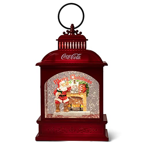 Kurt Adler Coca-Cola Kurt S. Adler 9-Inch Battery-Operated LED Coke Santa Lantern Waterglobe, Multi