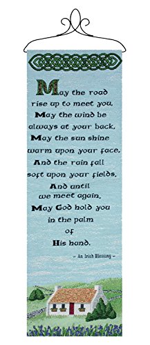 Manual Ireland Collection Hanging Wall Panel, The Road Rises, 13 X 36.5-Inch