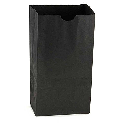 Hygloss Products Black Paper Bags  For Party Favors, Arts, Crafts 3.5 x 6 x 11 Inch, 100 Pack