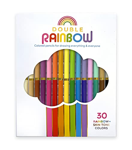 SNIFTY Double Rainbow Dual Ended Colored Pencils - 30 colors