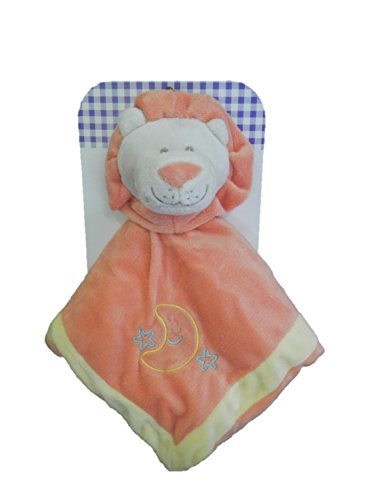 Unipak Lion Baby Security Blanket with Bell Rattle