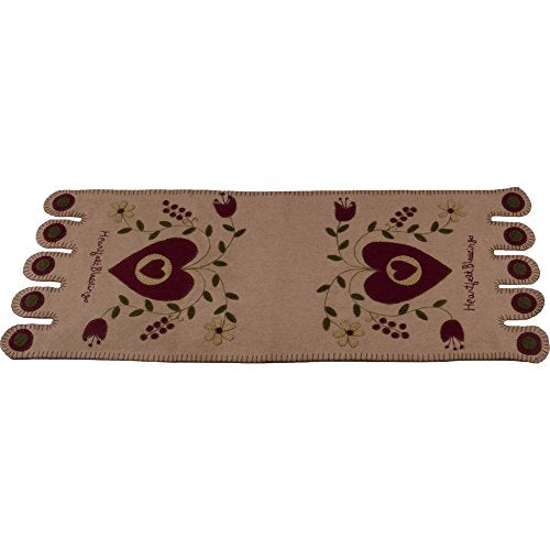 Home Collections by Raghu 14"x36" Heartfelt Blessings Nutmeg Table Runner