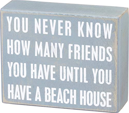 Primitives By Kathy Box Sign, Beach House Friends