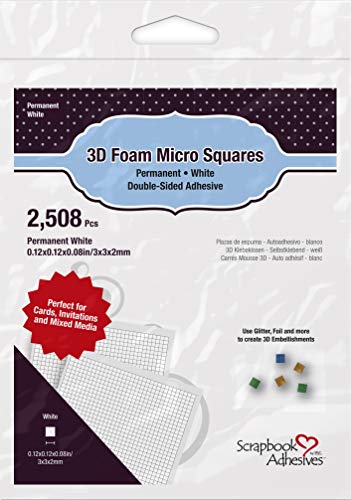 SCRAPBOOK ADHESIVES BY 3L 3D Foam Squares, White