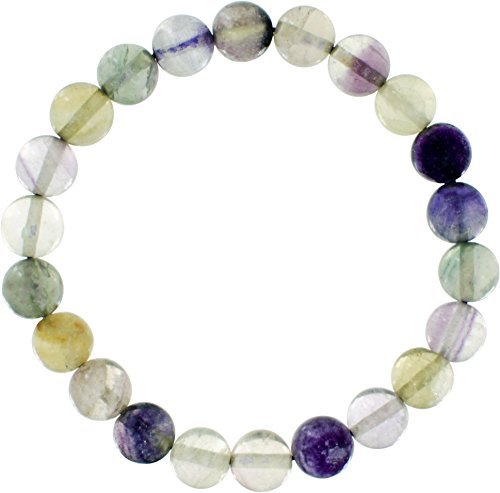 Kheops International Elastic Bracelet 8mm Round Beads - Fluorite