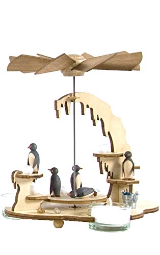 Alexander Taron Importer 085-576 Dregeno Pyramid - Assorted Penguins - 7" H x 7.5" W x 6.5" D, Brown