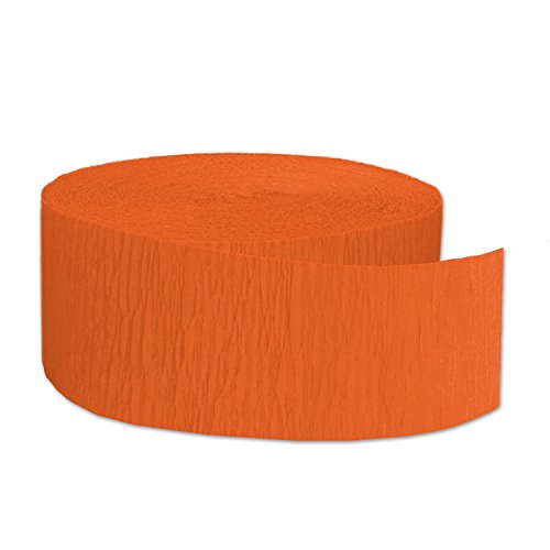 Beistle FR Festive Crepe Streamer (orange) Party Accessory  (1 count) (1/Pkg)
