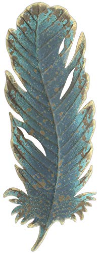 Ganz Midwest CBK 15" Patina Metal Feather Wall Decor