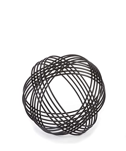 Giftcraft Decorative Orb Table Decor-Medium, Black