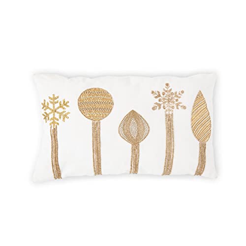 Park Hill Collections XXN20579 Holiday Splendor Ornaments Pillow, 24-inch Length