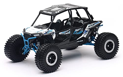 New Ray Toys 959-0124 Replica 1:18 Utv Polaris Rzr 4 Turbo Rc White