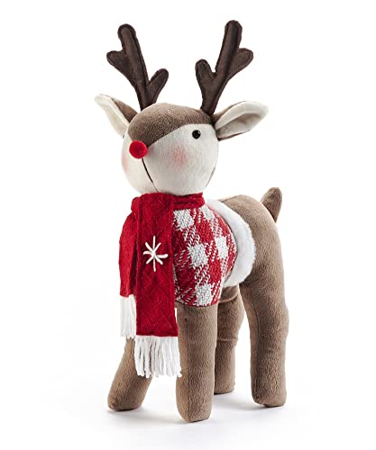 Giftcraft 681700 Christmas Standing Reindeer, Large,14.96 inch, Polyester