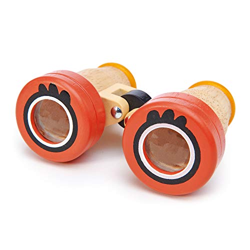 Tender Leaf Toys - Safari Binoculars - Solid Wood Binoculars with Kaleidoscope Lenses for Age 3+