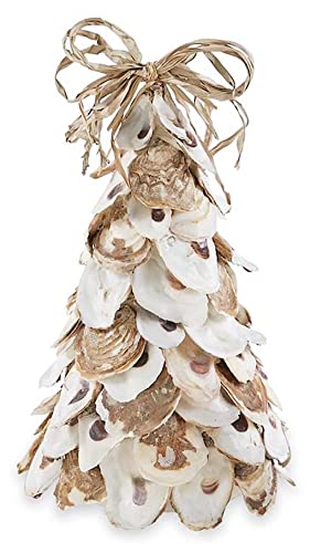 Mud Pie Large Oyster Shell Tree, 12" x 7 1/2" dia