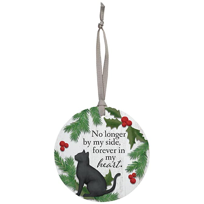 Carson Home Accents Cat Hanging Ornament, 3.5-inch Diameter