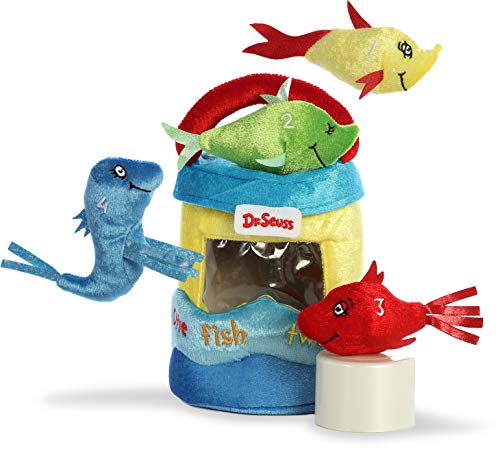 Aurora World DR. Seuss Fish Playset 8", Red, Blue, Yellow, Green, 8"