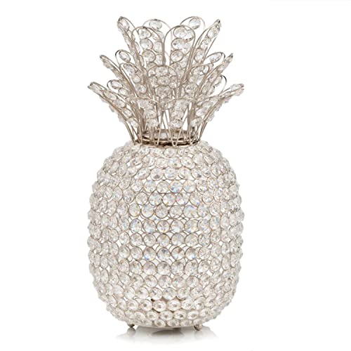 Modern Day Accents Pina MD Cristal Silver Pineapple