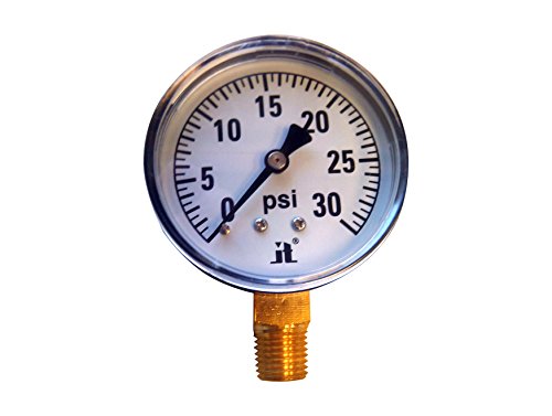 Zenport DPG30 Zen-Tek Dry Air Pressure Gauge, 30 PSI