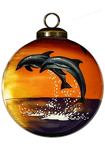 Inner Beauty Ornament Sunset Dolphin 