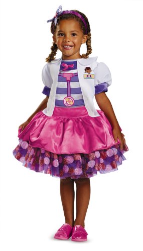 Disguise Disney Doc Mcstuffins Tutu Deluxe Toddler Costume, Medium/3T-4T