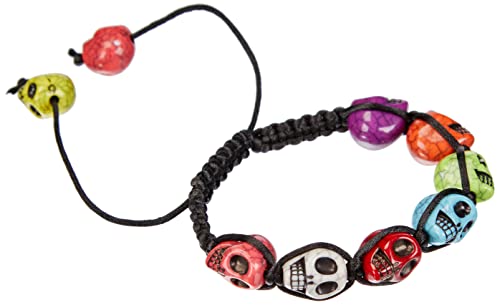 Amscan Creepy Halloween Skull Bracelet Party Favour, Plastic, 4"