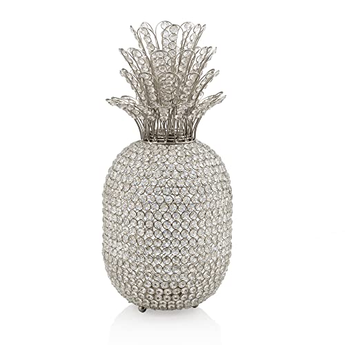 Modern Day Accents Pina XL Cristal Silver Pineapple