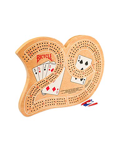 US Playing Card Bicycle Large 29 Wood Cribbage Board