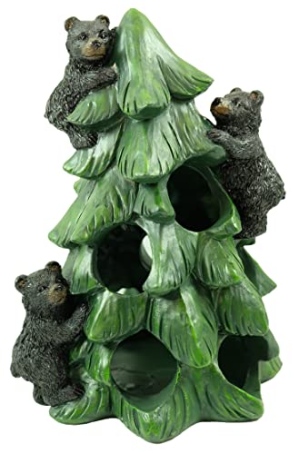 De Leon Collections Bear Coffee Pod Holder Organizer, Standard, Green/Black/Brown