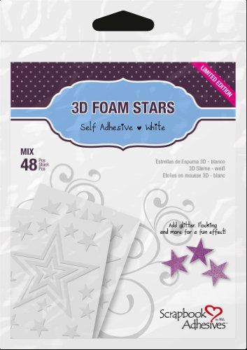 Scrapbook Adhesives by 3L 3L Corporation Self-Adhesive Scrapbook Foam Embellishment Shapes, Stars