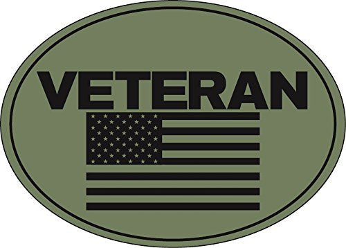 Eagle Crest Veteran Flag Magnet For Car or Home 3-3/4 by 5-1/4 inches