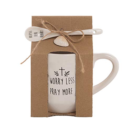 Beachcombers Worry Less Mug with Spoon