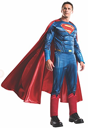 Rubie's Men's Batman v Superman: Dawn of Justice Grand Heritage Superman Costume, Multi, One Size