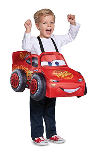 Disguise Cars 3 Lightning Mcqueen 3D Toddler Costume, One Size (Up To Size 6)