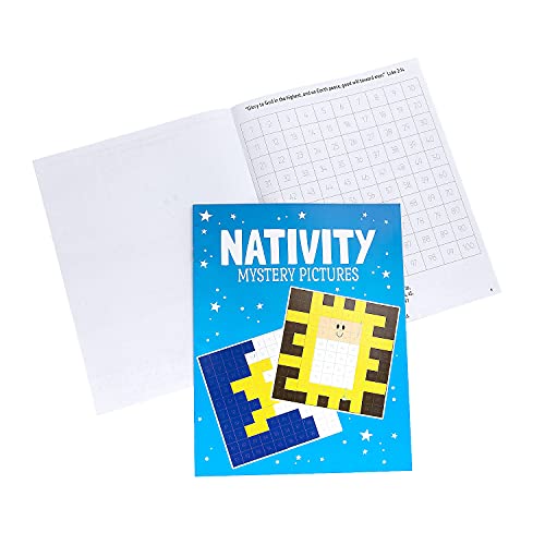 Fun Express Nativity Hundred Chart Pictures Activity Books - Educational - 12 Pieces