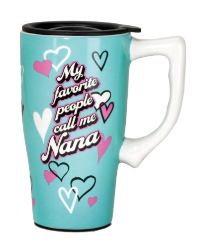 Spoontiques Nana Travel Mug, Teal