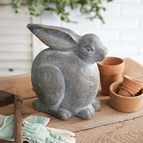 CTW Home Collection 480013 Cottontail Rabbit Garden Statue, 12-inch Height, Resin