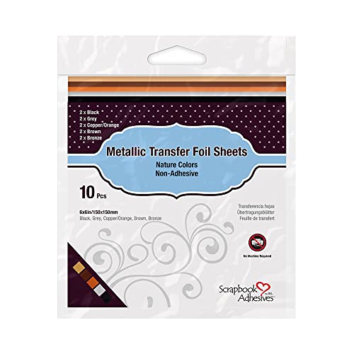 Scrapbook Adhesives by 3L Metallic Transfer Foil Sheets-Nature, Various