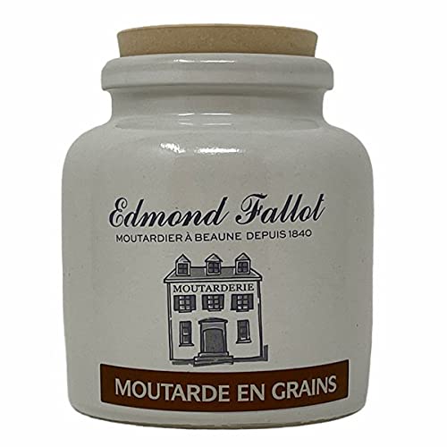 The French Farm Edmond Fallot Old Fashion Grain Mustard Stone Jar - 9 Ounces