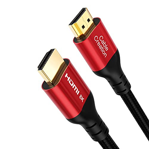 CableCreation eARC HDMI Cable 8K, HDMI to HDMI Cable for PS4 (48Gbps, 8K/60Hz) - 3.3 Feet, eARC HDR HDCP 2.2 2.3 Compatible with 4K Devices