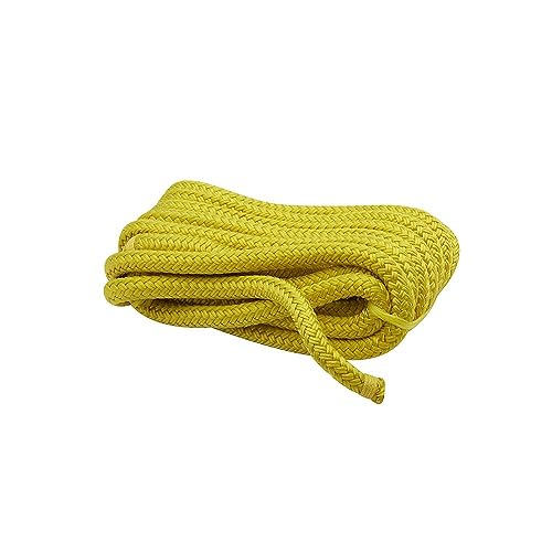 Land N Sea Distributing Double-Braid Nylon Dock Line w/ Eye Splice, Pre-Shrunk, Heat Stabilized, 1/2 in. X 20 Ft., Yellow