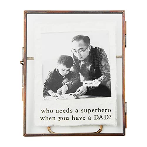 Mud Pie Glass Metal Frame, 3 x 3, Dad