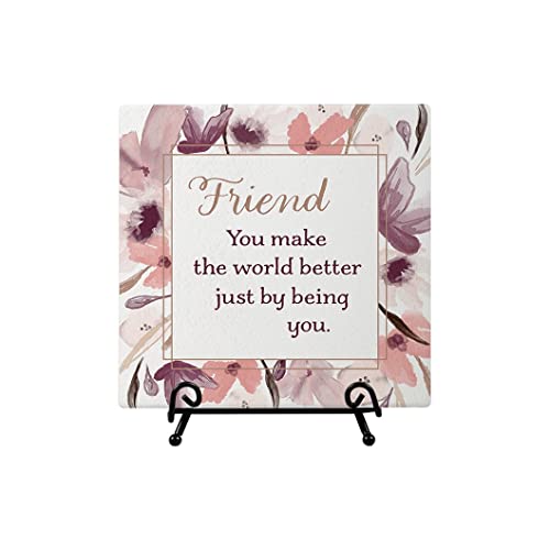 Carson Home Easel Plaque, 6-inch Square (Friend)