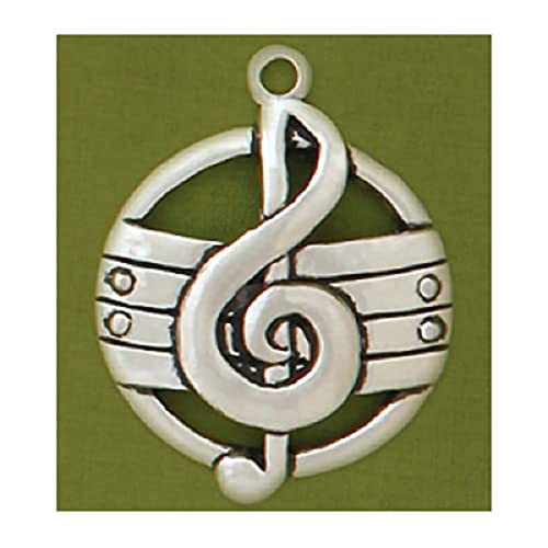 Basic Spirit Music Jolly Pewter Ornament Clef Music Instrument Note for Holiday Tree Decoration Home Collection
