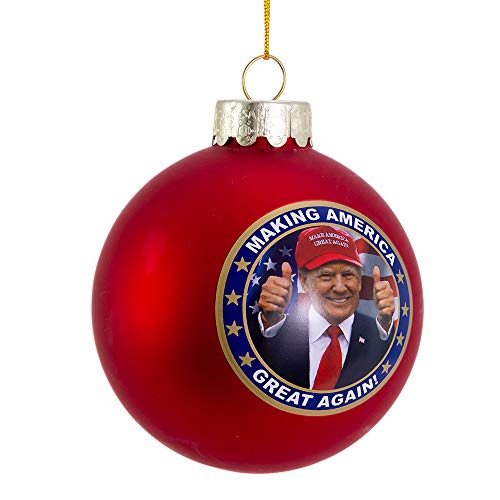 Kurt Adler 80 MM Trump America Great Again Ornament